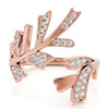 Nature Inspired Bypass Fashion Ring in Gold