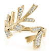 Nature Inspired Bypass Fashion Ring in Gold