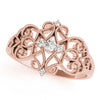 Vintage Inspired Milgrain Filigree Fashion Rings in Gold