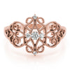 Vintage Inspired Milgrain Filigree Fashion Rings in Gold