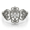 Vintage Inspired Milgrain Filigree Fashion Rings in Gold