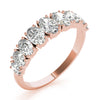 9 Stone Band Ovals in Gold (1 cttw)