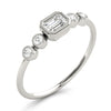 5-Stone Emerald Cut & Round Fashion Ring in Gold