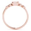 5-Stone Emerald Cut & Round Fashion Ring in Gold