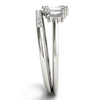 Fashion Ring Round & Straight Baguette in Gold