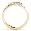 Fashion Ring Round & Straight Baguette in Gold