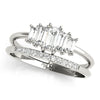 Fashion Ring Round & Straight Baguette in Gold