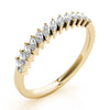 Marquise Stackable Fashion Band in Gold