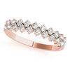 2-Row Prong Set Band in Gold