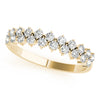 2-Row Prong Set Band in Gold