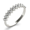 2-Row Prong Set Band in Gold