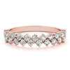 2-Row Prong Set Band in Gold