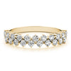 2-Row Prong Set Band in Gold