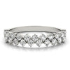 2-Row Prong Set Band in Gold