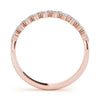 2-Row Prong Set Band in Gold