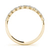 2-Row Prong Set Band in Gold