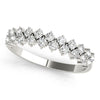 2-Row Prong Set Band in Gold