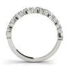 Alternating Marquise & Round 2-Row Band in Gold