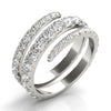 Multirow Split Shank Swirl Fashion Rings in Gold