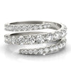 Multirow Split Shank Swirl Fashion Rings in Gold