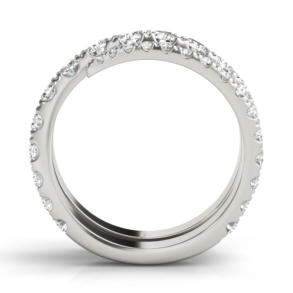 Multirow Split Shank Swirl Fashion Rings in Gold