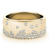 Stackable Scatter Fashion Bands in Gold