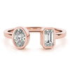 Oval & Emerald Fashion Ring in Gold (0.65 cttw)