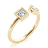 Pear & Princess Fashion Ring in Gold (0.55 cttw)