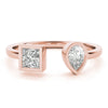 Pear & Princess Fashion Ring in Gold (0.55 cttw)