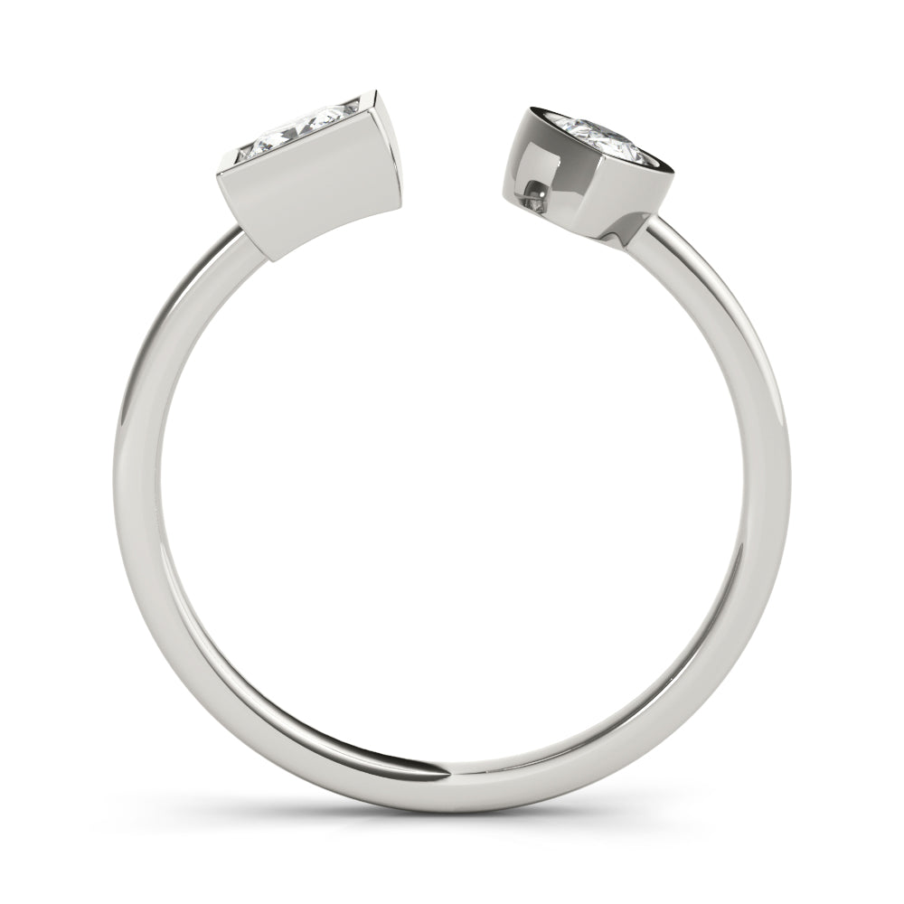 Pear & Princess Fashion Ring in Gold (0.55 cttw)