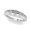Accented Grooved Dome Fashion Ring in Gold