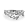 Accented Textured Vine Ring in Gold