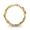 Accented Textured Vine Ring in Gold