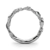 Accented Textured Vine Ring in Gold