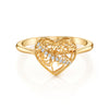 Light Weight Heart Ring in Gold