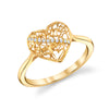 Light Weight Heart Ring in Gold