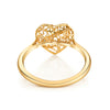 Light Weight Heart Ring in Gold