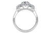 Ritani White 14 Karat Gold Diamond Engagement Ring Mounting Size 6.5 * - view 5