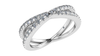 Diamond Designs White 18 Karat Gold Wedding Band Size 6.5 *