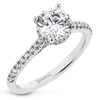 Simon G, LR2350 White Gold Diamond Hidden Halo Engagement Ring Mounting Size 6.5*