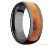 Lashbrook Black Zirconium Pernambuco Wood Wedding Band Size 10 *
