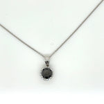 14K White Gold Diamond Pendants from Diamond Designs