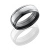 Lashbrook Black Zirconium Damascus Wedding Band Size 10 *
