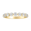 14 Karat Yellow Gold Diamond Wedding Band Size 6.5 1.48ctw - view 3