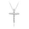 Diamond Designs White 14 Karat Gold Diamond Cross Pendant *