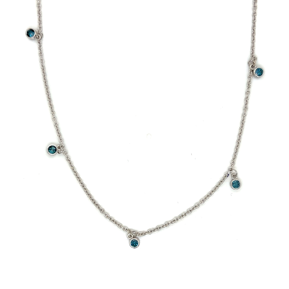 14K White Gold Diamond Necklaces from Diamond Designs