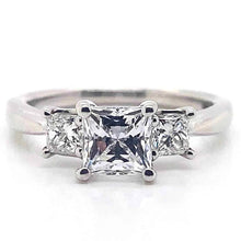  Ritani White 14 Karat Gold Diamond Engagement Ring Mounting Size 6.5 * - Diamond Designs