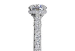 Ritani White 14 Karat Gold Diamond Engagement Ring Mounting Size 6.5 * - view 5