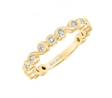 ArtCarved 14 KaratYellow Gold Wedding Band Size 7