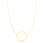 14K Yellow Gold Yours Truly Large Initial O Necklace